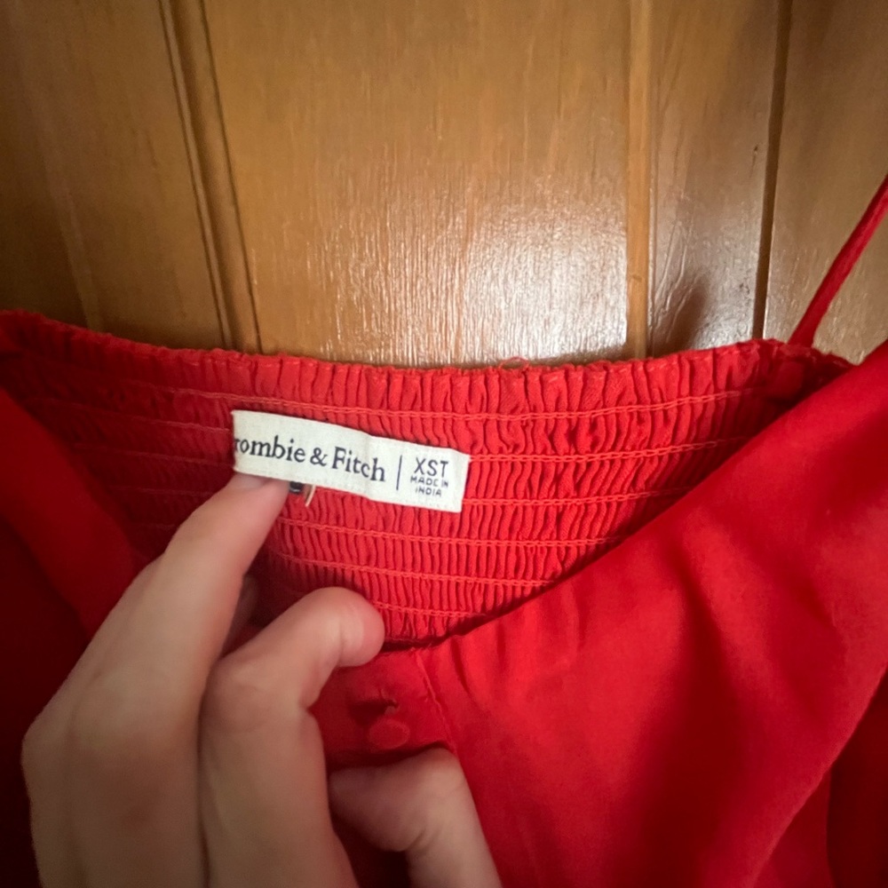 Abercrombie Tie-Strap Corset Midi Dress - Picture 3 of 6